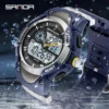 SANDA 3117 Brand Men Watches Military Sport Watches Waterproof Digital Watch Male Clock Watch Relogio Masculino erkek kol saati - Image 3