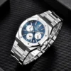 PAGANI DESIGN Luxury Sports Men's Quartz Watches PD1707 VK63 Stainless Steel Sapphire Waterproof Chronograph watches for men - Image 3