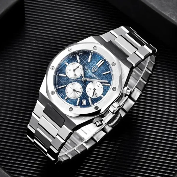 PAGANI DESIGN Luxury Sports Men's Quartz Watches PD1707 VK63 Stainless Steel Sapphire Waterproof Chronograph watches for men - Image 3