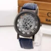 Fashion Hollow Skeleton Watches Men Watches Leather Quartz Wristwatches Cheap Price Dropshipping Relogio Masculino Reloj Hombre - Image 2