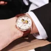 LONGLUX automatic watch elegant style wholesale mechanical wristwatches skeleton rome waterproof mens watch men gift - Image 3