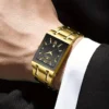 VA VA VOOM Relogio Masculino Watch Men Square Mens Watches Top Brand Luxury Golden Quartz Stainless Steel Waterproof Wrist Watch - Image 2