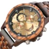 Men Wood Wrist Watch Fashion Quartz Wriwatches Timepieces Chronograph Men's Wooden Watches Gift Driopshipping reloj madera - Image 5
