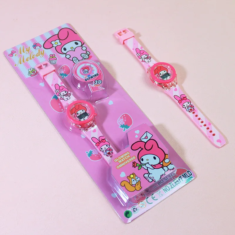Hello Kitty Watches Girls Luminous Sanrio Kuromi Children Watch kids Gift Clock Wrist Relogio Feminino reloj nina