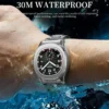 NIBOSI Luxury Man Wristwatch Waterproof Luminous Chronograph Watch for Man Men Square Silicone Quartz Watches Relogio Masculino - Image 6