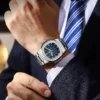 POEDAGAR Luxury Square Man Wristwatch Luminous Waterproof Date Men Watch Stainless Steel Men's Quartz Watches Casual Male Clock - Image 5
