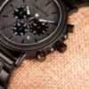 BOBO BIRD Wood Men Watch Relogio Masculino Top Brand Luxury Stylish Chronograph Military Watches Timepieces in Wooden Gift Box - Image 4