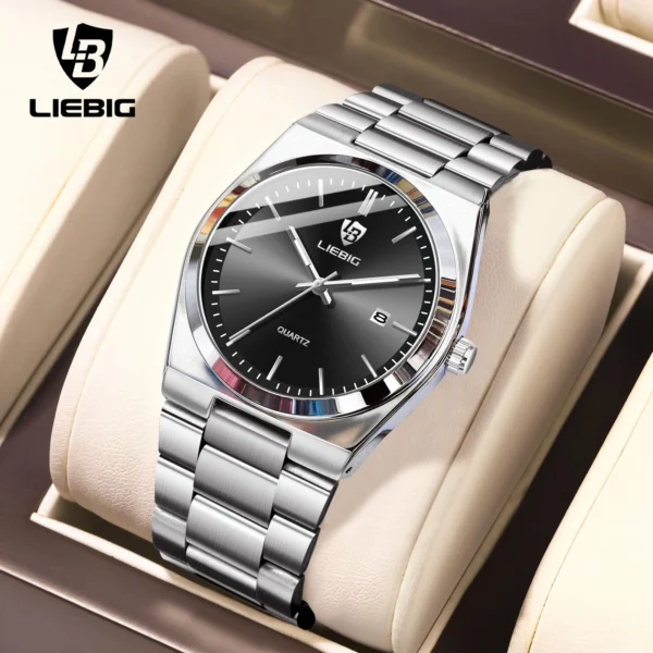 LIEBIG Luxury Movement Quartz Watches For Men Women Fashion Business Week Time Watch Waterproof Wristwatches Clock Reloj Hombre