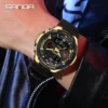 SANDA Top 6197 Korean Student Electronic Watch Sports Multi functional Alarm Clock Waterproof Men's Watches 2024 - Image 3