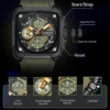 CURREN Top Brand Men's Watches Luxury Square Quartz Wrist Watch Original Waterproof Luminous Chronograph Watch for Men Relogio - Image 3