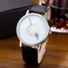 2020 Fashion Creative Watch Men Sports Watches Paidu Black Leather Band Quartz Wristwatches Low Price Free Shipping Reloj Hombre - Image 3
