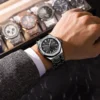 POEDAGAR Fashion Men's Watch Original Waterproof Stainless Steel Wristwatch Luminous Date Mineral Glass Date Trend Watch for Man - Image 4