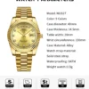 NIBOSI Luxury Watch for Man Date Week Waterproof Luminous Diamond Men Watch Quartz Sport Clock Stainless Steel Relogio Masculino - Image 2