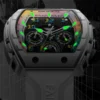 Mark Fairwhale New Trend Mens Watch Tonneau Dial Chronograph Calendar Luminous Waterproof Quartz Watches for Men - Image 6