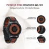 EUTOUR-Men's Solid Wood Magnetic Watch, Luxury Sport Quartz, Waterproof Watch, Original Fashion - Image 3