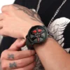 UTHAI L98 Brand Watch Men's Fashion Sports Personality Car Hub 360° Rotation Waterproof Leather Male's Quartz Clock Wristwatch - Image 2