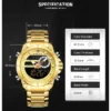 Luxury Brand NAVIFORCE Sport Watches For Men Fashion Gold Quartz WristWatch Steel Band Digital Chronograph Waterproof Clock 9163 - Image 3