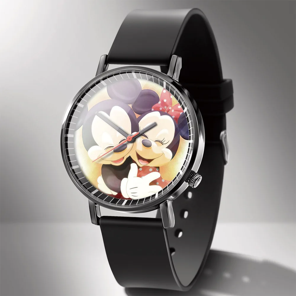 Disney Mickey Minnie Mouse Girl Boy Children's Kids Watch Women Cute Male Female Couple Wrist Watches Birthday Gifts - Image 2