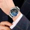 2024 High-end Luxury Leisure Business Men's Fashion All-in-one Simple Gentleman Mirror Blue Roman Display Watch - Image 2
