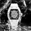 2024 New Quartz Men’s Wristwatch Fashion Trend Non-mechanical Waterproof Male Watch Luminous Transparent Ghost Head Watches - Image 3