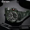 SANDA 3358Outdoor Electron Male Wristwatch Display Quartz Men Clock Sports Military Mens Watch Camouflage LED Digital Watch - Image 5