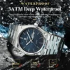 POEDAGAR Luxury Sport Man Watch Military Waterproof Luminous Date Week Men Watch Stainless Steel Quartz Men's Watches Male Clock - Image 3