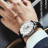 Luxury Man Watch Waterproof Chronograph Moon Phase Pattern Luminous Men's Wristwatch Leather Men Quartz Watches Casual Clock - Image 3