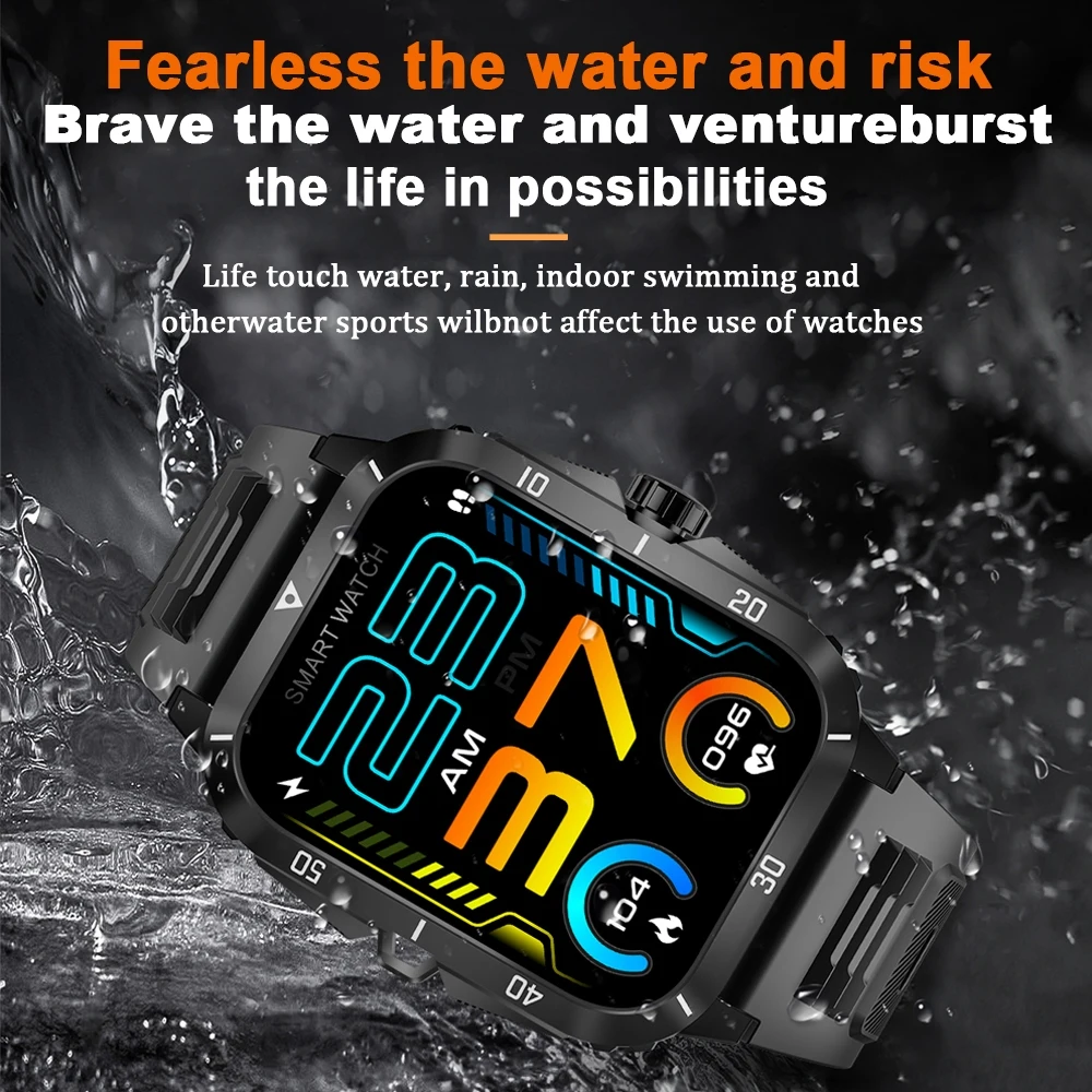 GPS 3ATM Waterproof Outdoor Military Smartwatch Men Bluetooth Call Smart Watch Women Waterproof Sports Fitness Watches 2024 New - Image 6
