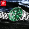 OLEVS 5885 Original Quartz Watch for Men Stainles Steel Waterproof Sports Watches Fashion Luxury Top Brand Men's Wristwatches - Image 4