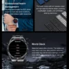 2024 New NFC Smart Watch Men Full Touch Screen Bluetooth Call GPS Track Compass IP68 Heart Rate ECG+PPG 1.5 inch Smart Watches - Image 6