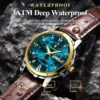 POEDAGAR Luxury Man Wristwatch Waterproof Luminous Date Week Leather Watch For Men Sports Quartz Men's Watches Male Clock Reloj - Image 3