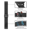 Milanese Watch Band Stainless Steel Wristband Replacement Strap Width 12mm 13mm 14mm 16mm 17mm 18mm 19mm 20mm 22mm With Tool Pin - Image 3