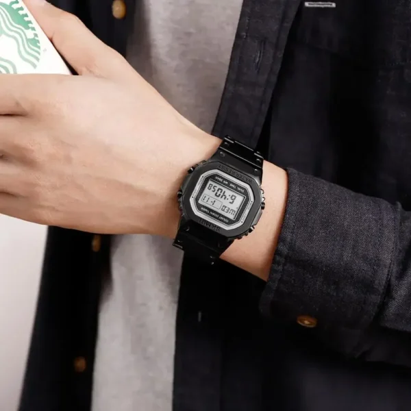 SKMEI 3Bar Waterpoof Alarm Clock Alloy Case Digital Men Watches reloj hombre Fashion Sport Watch Men Digital Watches 1456 - Image 4