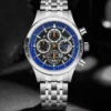 SAPPHEROFashion Men's Watch 50M Waterproof Clock Date Chronograph Mechanical Style Quartz Watch For Men 2024 New Gift Wristwatch - Image 5
