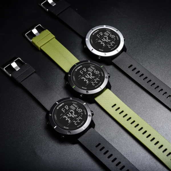 Mens Watch Military Water resistant SYNOKE Sport watch Army LED Digital wrist Stopwatches For Male relogio masculino Watches - Image 3
