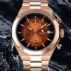 SAPPHERO Rose gold Watch Mens Watch Luxury Stainless Steel Quartz Watch Business Waterproof Luminous Calendar Wristwatch - Image 5