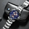 NIBOSI Watches Mens 2024 Top Brand Luxury Watch Waterproof Military Sports Watch Men Full Steel Quartz Clock Relogio Masculino - Image 4
