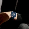 NAVIFORCE Business Men's Soft Silicone Strap Wristwatches Water Resistant Quartz Chronograph Man Watches with Square Dial NF8037 - Image 4