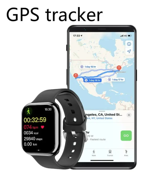 2024 GPS Smart Watch Women Series 10 Screen Bluetooth Call Heart Rate Blood Pressure Men Smartwatch for Apple Watch IWO Watch 9 - Image 4