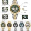 CURREN Fashion Casual Stainless Steel Band Quartz Wristwatches with Chronograph Waterproof Men's Watches - Image 3