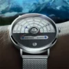 Unusual Creativity Fashion Casual Sport Watches Men Silver Mesh Band Auto Date Quartz Wristwatches Men Relogio Masculino 2023 - Image 6