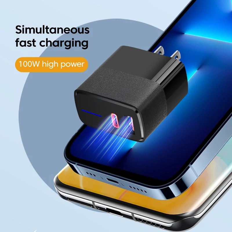 Elough 100W Fast Charging USB LED Charger PD Quick Charge 5.0 USB Type C Charger Adapter For iPhone Max Samsung Xiaomi Huawei - Image 2