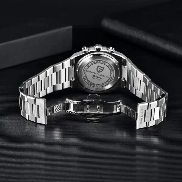 PAGANI DESIGN Luxury Sports Men's Quartz Watches PD1707 VK63 Stainless Steel Sapphire Waterproof Chronograph watches for men - Image 4