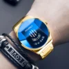 HOURSLY Top Brand Black Technology Quartz watches for men Round Business Men's Watch Locomotive relogios masculino - Image 2