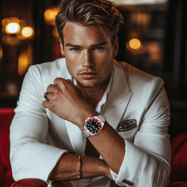 LONGLUX automatic watch luxury wholesale mechanical wristwatches stainless steel skeleton date waterproof mens watch men gift - Image 3