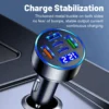 Car Charger 100W Support Super Fast Charging 5 in 1 Multi-port Voltage Car with Vehicle Digital Display Mobile Car Phone Adapter - Image 4
