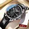 2024 Men Watch Fashion Top Luxury Sport Men's Wristwatch Waterproof Luminous Leather Date Quartz Watches Man Casual Clock - Image 4