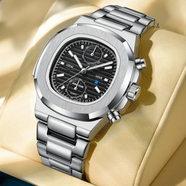 Kimsdun Luxury Watches for Men Business Quartz Wristwatches Luminous Hands Nautilus Fashion Unisex Watch - Image 3