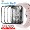 For Amazfit Bip 5 Full Curved Screen Protector for Bip5 Smart Watch HD Clear Anti-scratch Soft Protective Cover Film Not Glass