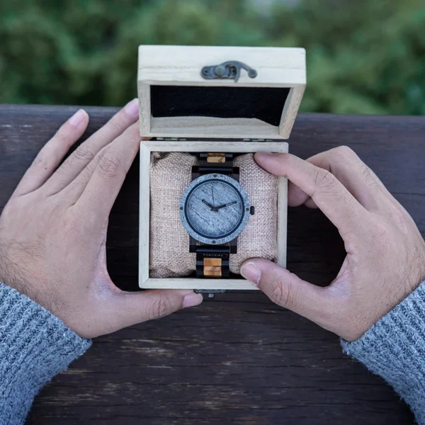 BOBO BIRD Stone Watch for Men Relogio Masculino 2022 New Men’s Wooden Band Wristwatches Personalized Christmas Gift Dropshipping - Image 6